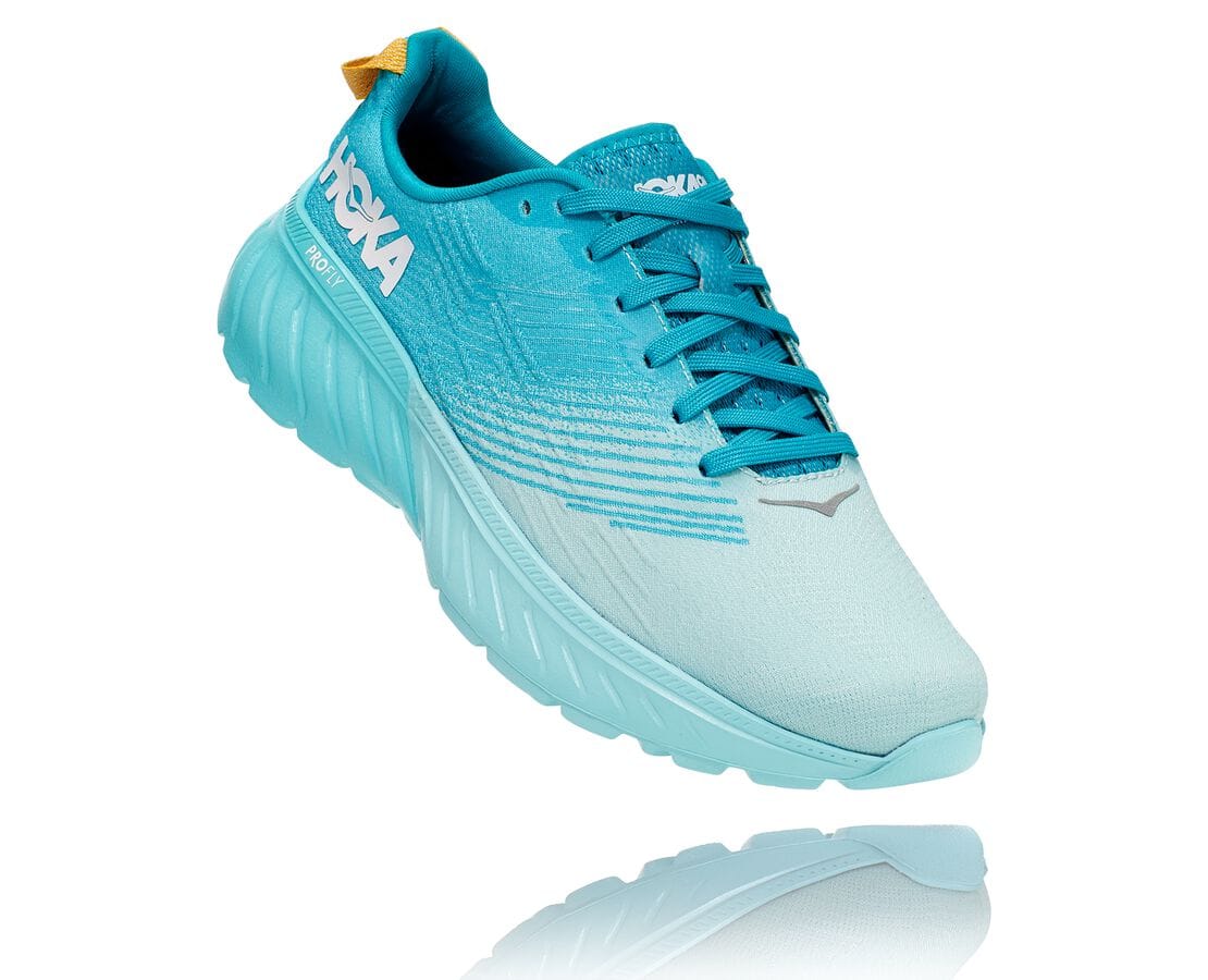 Pantofi De Mers Hoka One One Mach 3 Dama - Turcoaz / Albastri | Romania MNOP97840